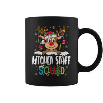 Kitchen Staff Squad Reindeer Lunch Lady Christmas Coffee Mug - Seseable