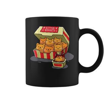 Kitten Nuggets Food Pun Cat Lover Chicken Nuggets Coffee Mug | Mazezy CA