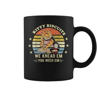 Kitty Biscuits We Knead Em You Need Em Cat Coffee Mug | Crazezy UK