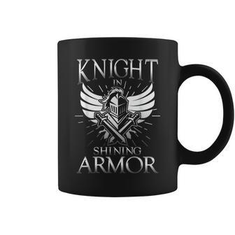Knight In Shining Armor Brave Sword Coffee Mug - Monsterry UK