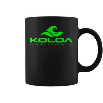 Koloa Surf Classic Wave Green Logo Coffee Mug - Monsterry