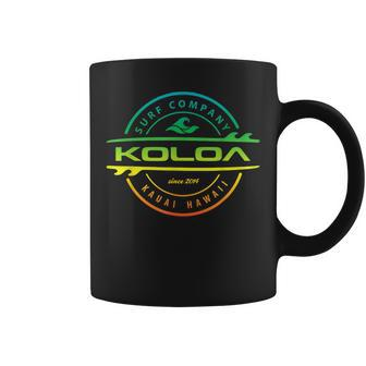 Koloa Surf Thruster Multicolor Logo Coffee Mug - Monsterry DE