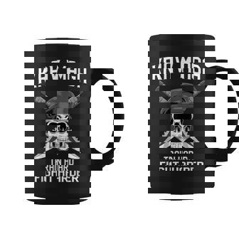 Krav Maga Entrenar Duro Luchar Más Duro Taza de café - Regaloses