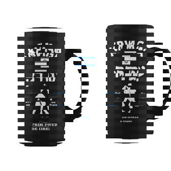 Krav Maga Luchador Bandera Israelí Taza de café - Regaloses