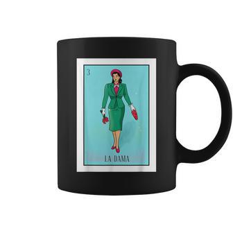 La Lady Lottery La Donna Mexican Card Lottery Coffee Mug - Seseable