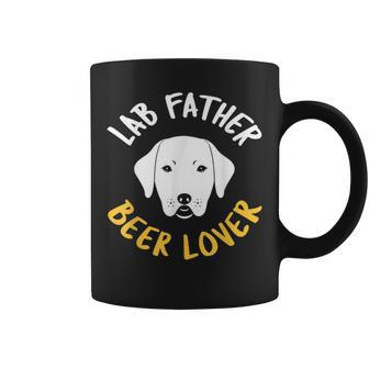 Lab Dog Father Beer Lover Best Labrador Retriever Dog Dad Coffee Mug - Monsterry DE