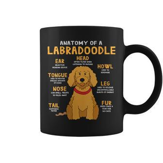 Labradoodle Anatomy Dog Mum Dad Coffee Mug - Monsterry DE