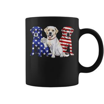 Labrador America 4Th Of July Flag Patrio Coffee Mug | Mazezy