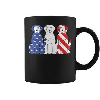 Labrador Retriever American Flag 4Th Of July Dog Graphic Coffee Mug | Mazezy