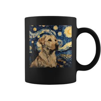 Labrador Retriever Dog Van Gogh Style Starry Night Coffee Mug - Seseable