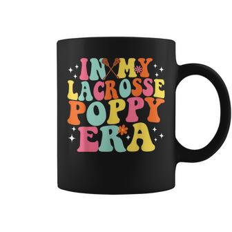 In My Lacrosse Poppy Era Retro Game Day Groovy Coffee Mug | Mazezy