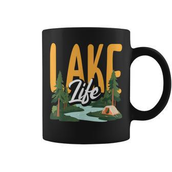 Lake Life Angeln Bootfahren Segeln Lustig Outdoor Tassen - Seseable