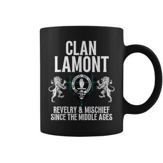 Lamont Clan Scottish Name Coat Of Arms Tartan Family Party Coffee Mug - Seseable