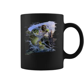 Largemouth Bass Fishing For Cool Fish Hunting Lovers Coffee Mug - Monsterry