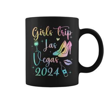 Las Vegas Girls Trip 2024 Girls Tie Dye Weekend Friends Girl Coffee Mug | Mazezy