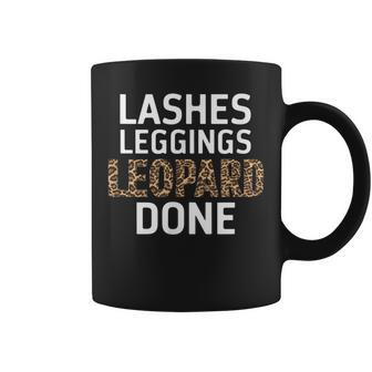 Lashes Leggings Leopard Done Lustiges Herbst Herbst Damen Tassen - Seseable