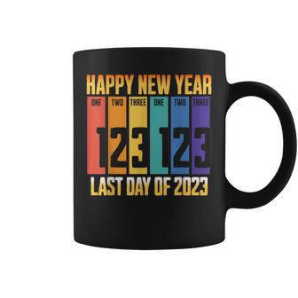 Last Day Of 2023 123123 Happy New Year 123123 New Year Eve Coffee Mug | Mazezy