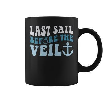 Last Sail Before The Veil Bride Nautical Bachelorette Party Coffee Mug - Seseable