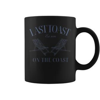 Last Toast Est 2024 On The Coast Retro Style 70S Coffee Mug - Monsterry DE