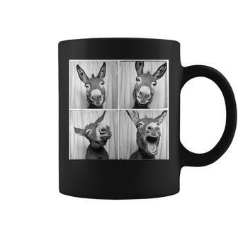 Laughing Donkey Face Quirky Farm Farming Donkey Coffee Mug - Seseable