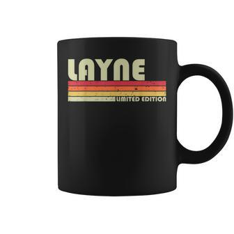 Layne Name Personalized Retro Vintage Birthday Coffee Mug - Monsterry UK