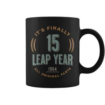 Leap Day 15 Leap Year Feb 29Th 60 Years Old Custom Birthday Coffee Mug - Thegiftio UK