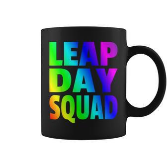 Leap Day Squad Rainbow Leap Year 2024 February 29Th Coffee Mug - Monsterry