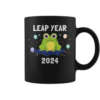 Leap Year 2024 February 29Th Leap Day Frog Cute Matching Coffee Mug - Thegiftio UK