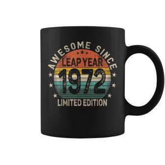 Leap Year 52Nd Birthday Awesome Since 1972 Vintage Leap Day Coffee Mug | Mazezy