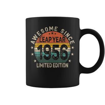 Leap Year 68Th Birthday Awesome Since 1956 Vintage Leap Day Coffee Mug - Thegiftio UK