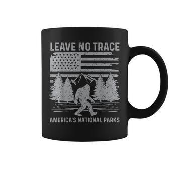 Leave No Trace America National Parks No Trace Bigfoot Coffee Mug - Seseable