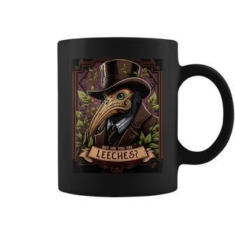 The Leech-Bearing Plague Doctor Middle Ages Medical Retro Coffee Mug - Monsterry AU