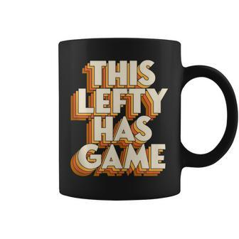 This Lefty Has Game Retro Left Handed Pride Coffee Mug - Monsterry
