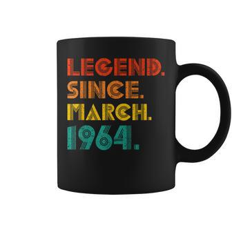 Legend Since March 1964 Birth Of Birthday 1964 Idea Vintage Coffee Mug - Monsterry AU