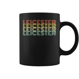 Leicester Retro Home Vintage City Hometown Coffee Mug - Monsterry