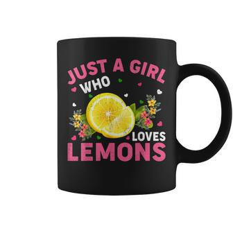 Lemon Fruit Lover Just A Girl Who Loves Lemons Coffee Mug - Thegiftio UK
