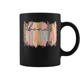 Leopard Bonus Mama Birthday Step Mom Women Coffee Mug - Monsterry AU