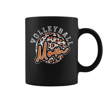 Leopard Cheetah Volleyball Orange Mom Trendy Coffee Mug - Thegiftio UK