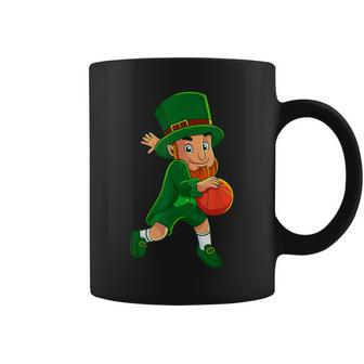 Leprechaun Basketball St Patrick's Day Boys Men Coffee Mug - Monsterry DE