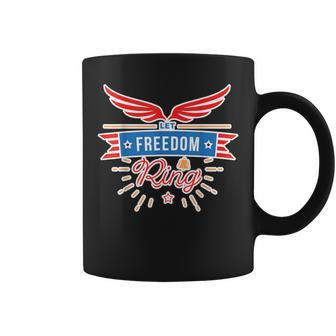 Let Freedom Ring 4 July America Independence Day Coffee Mug - Monsterry