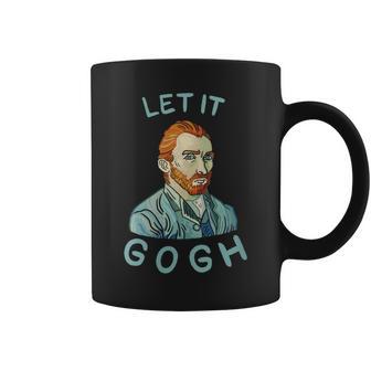 Let It Gogh Graphic Vincent Van Pun Artist Coffee Mug - Monsterry DE