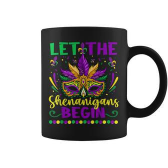 Let The Shenanigans Begin Mardi Gras Coffee Mug | Mazezy