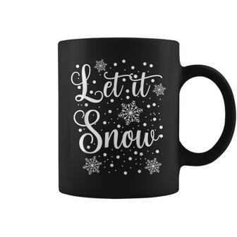 Let It Snow Christmas Pajamas Coffee Mug - Monsterry AU