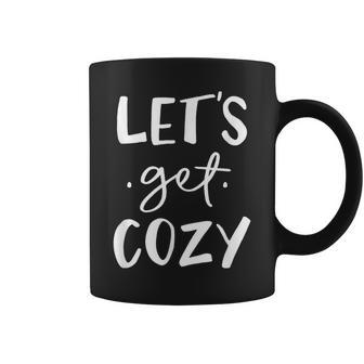 Let's Get Cozy Classic Fit Coffee Mug - Monsterry