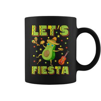 Let's Fiesta Avocado And Tacos Cinco De Mayo Coffee Mug - Monsterry
