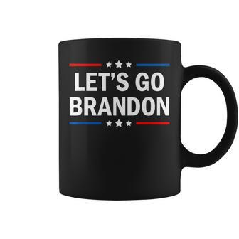 Let's Go Brandon Conservative Us Flag American Coffee Mug | Crazezy