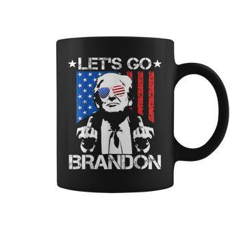 Let's Go Brandon Pro Trump 2024 Flag Anti Joe Biden Coffee Mug - Monsterry DE