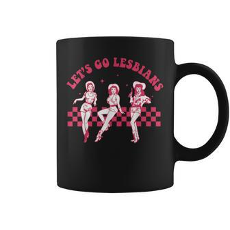 Let's Go Lesbians Subtle Lesbian Live Laugh Lesbian Lgbtq Coffee Mug - Seseable