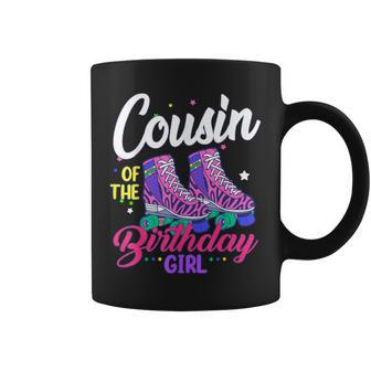 Let's Roll Cousin Of The Birthday Girl Roller Skate Birthday Coffee Mug - Thegiftio UK