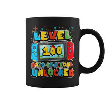 Level 100 Days Of School Unlocked Boys Gamer Video Games Coffee Mug - Seseable